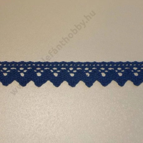 Kék pamut csipke 2 cm