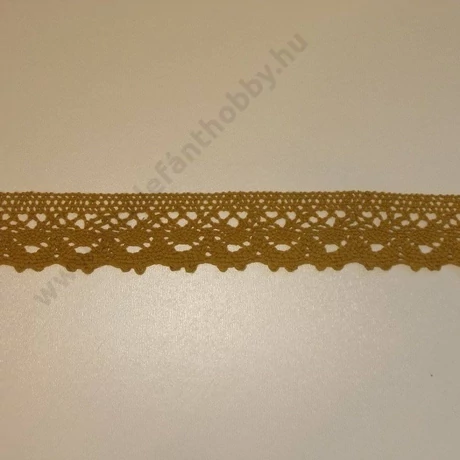 Narancs színű pamut csipke 3 cm