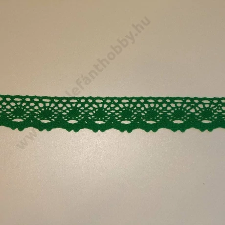 Zöld pamut csipke 3,5 cm