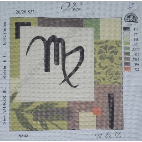 Gobelin  20X20 cm, Szűz csillagjegy