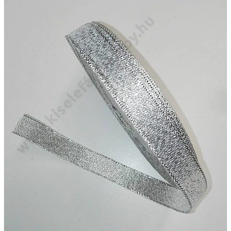 Glitteres ezüst szalag 1,2 cm, 22 m