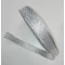 Glitteres ezüst szalag 1,2 cm, 22 m
